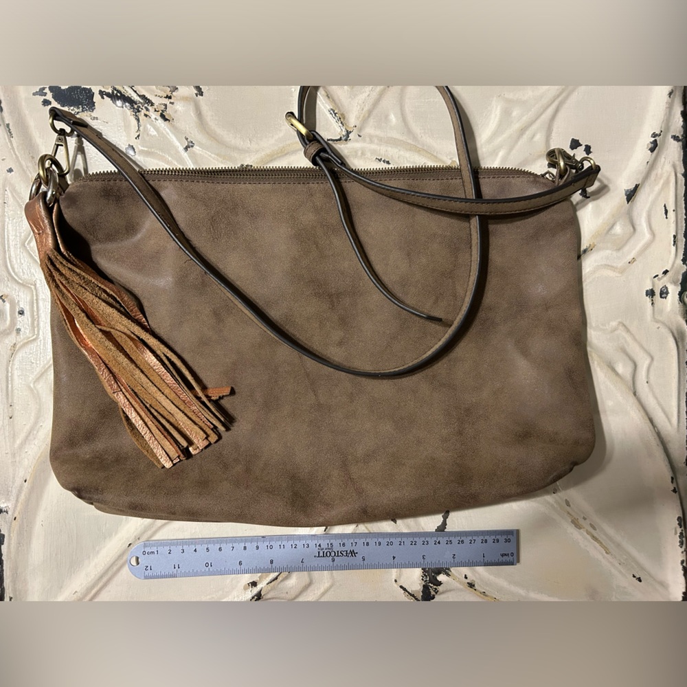Joy Susan Brown Crossbody Bag with Tassel